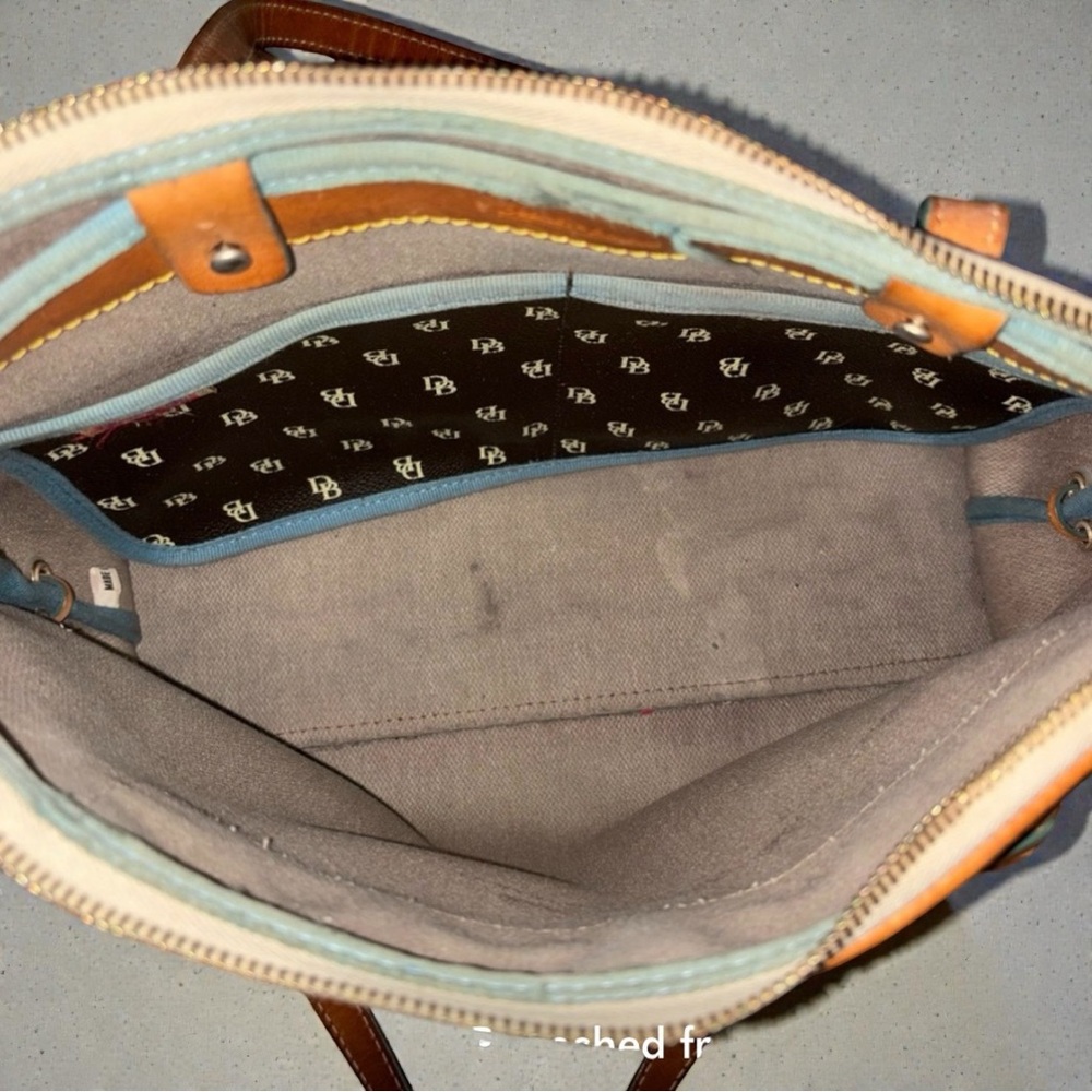 Dooney & Bourke Black and Tan Shoulder Bag
14.5x9 - Picture 3 of 5